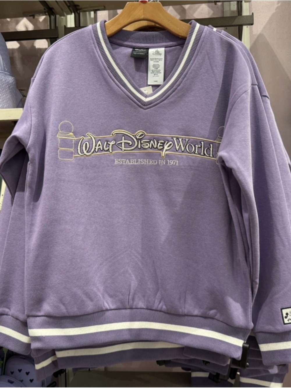 Walt Disney World Her Universe V-Neck Sweatshirt NWT